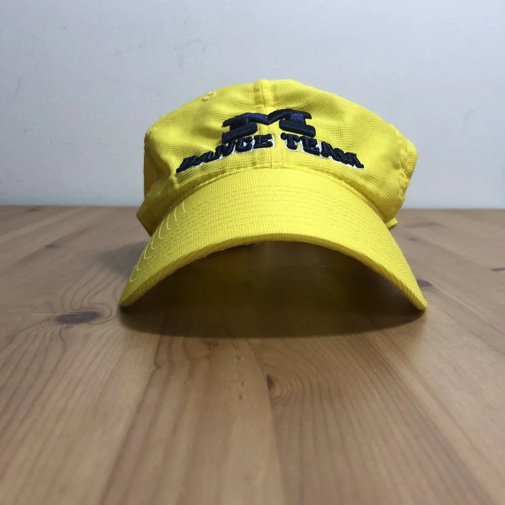 Michigan Wolverines Adidas Dance Team Slouch Buckle-Back Cap Hat One Size Yellow